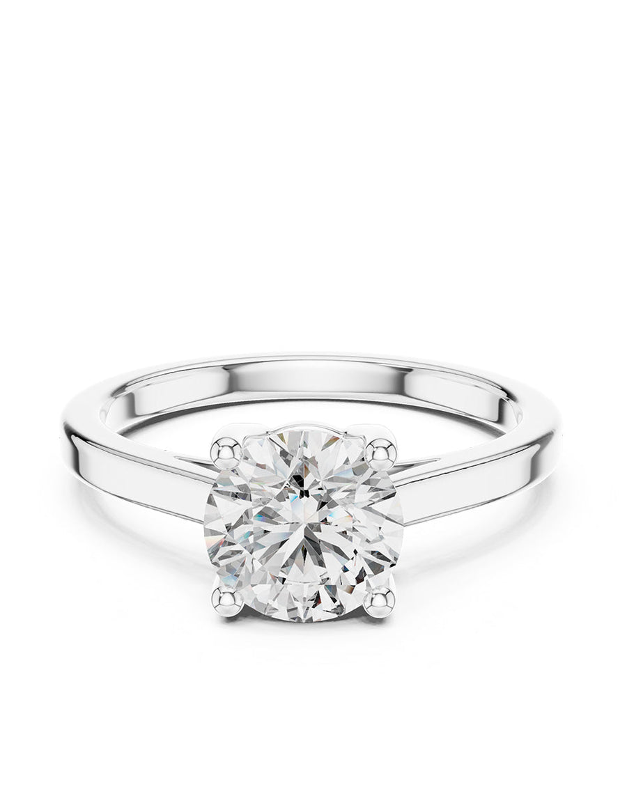 Anillo de Compromiso - solitario - AMORE12-RD-CZ
