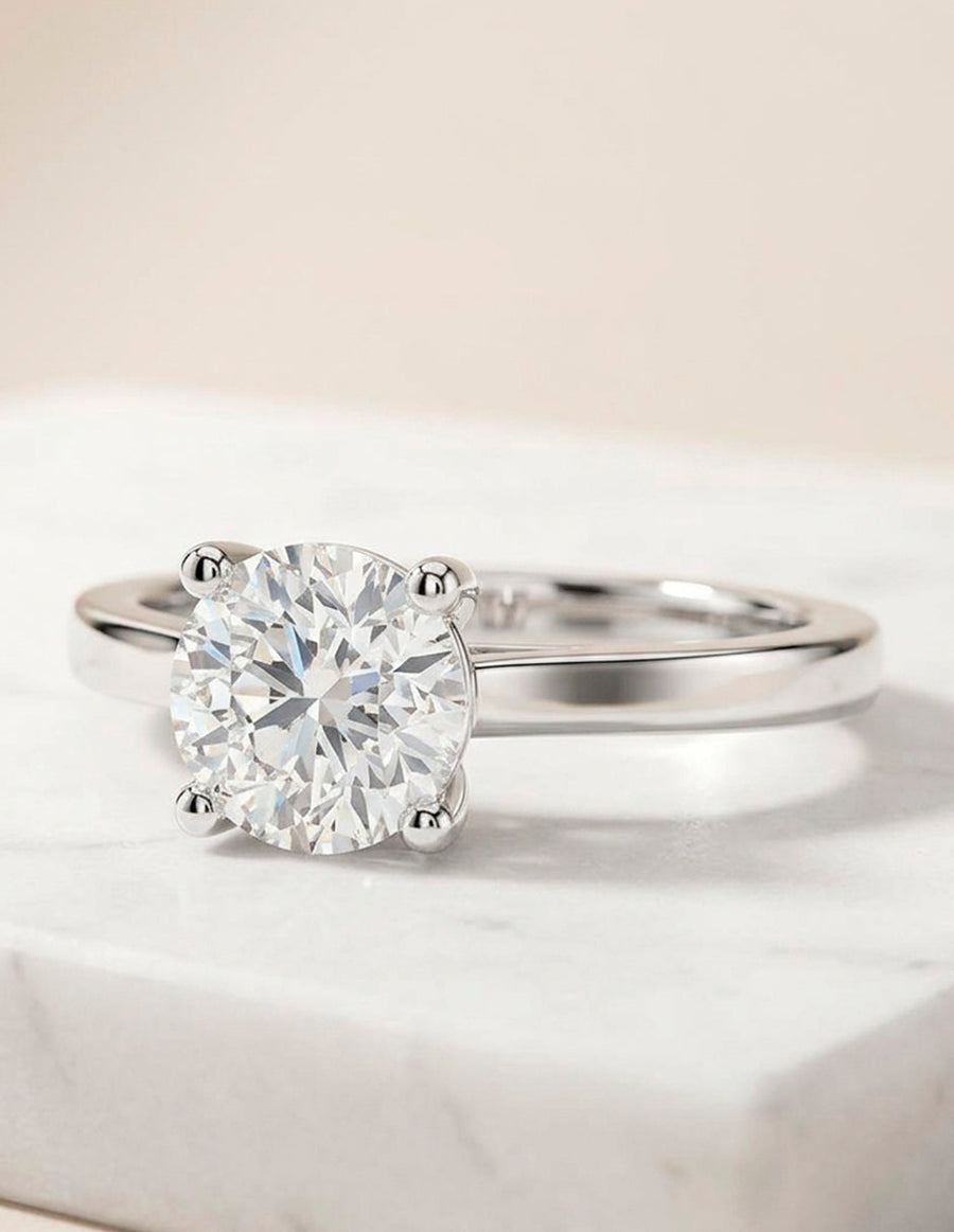 Anillo de Compromiso - solitario - AMORE12-RD-CZ