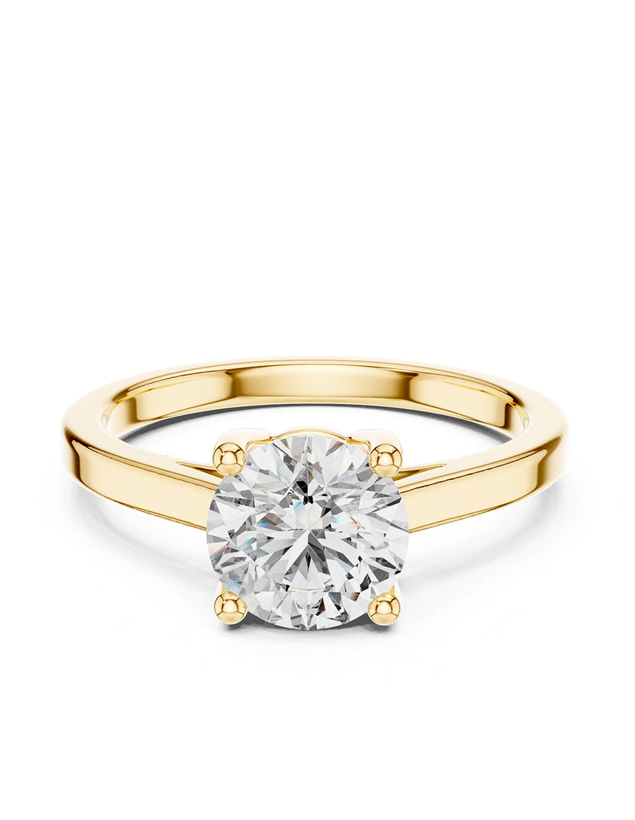 Anillo de Compromiso - solitario - AMORE12-RD-CZ