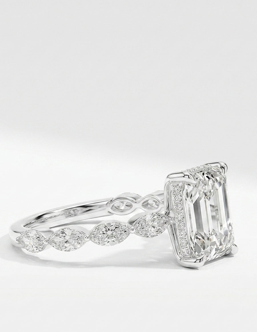 Montura para personalizar - piedras Laterales - AMORE120-EM