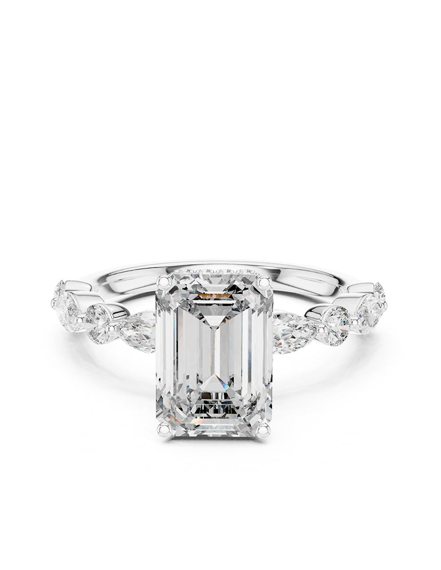 Montura para personalizar - piedras Laterales - AMORE123-EM