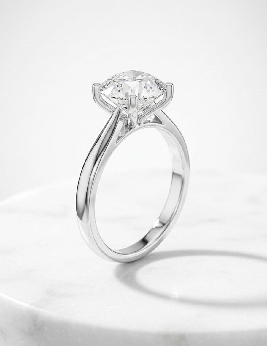 Anillo de Compromiso - solitario - AMORE13-RD-CZ
