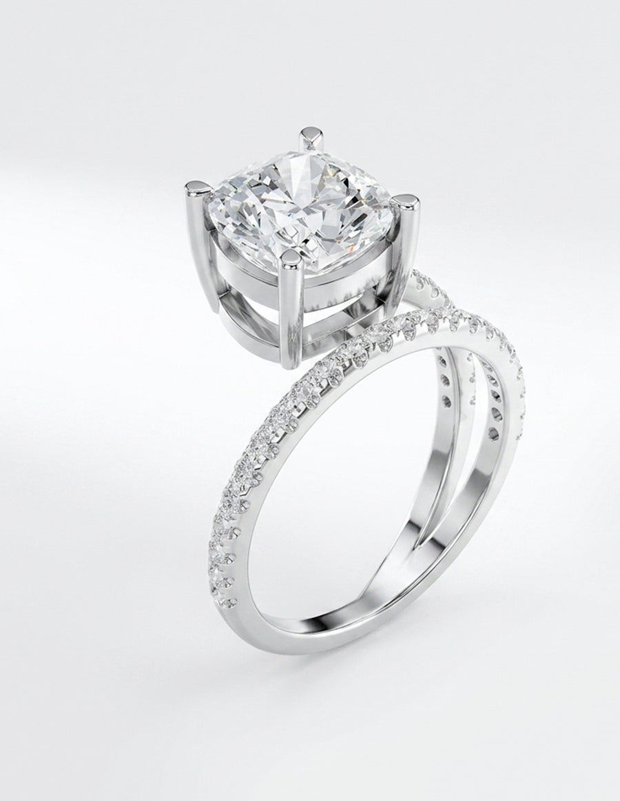 Montura para personalizar - piedras Laterales - AMORE134-CU