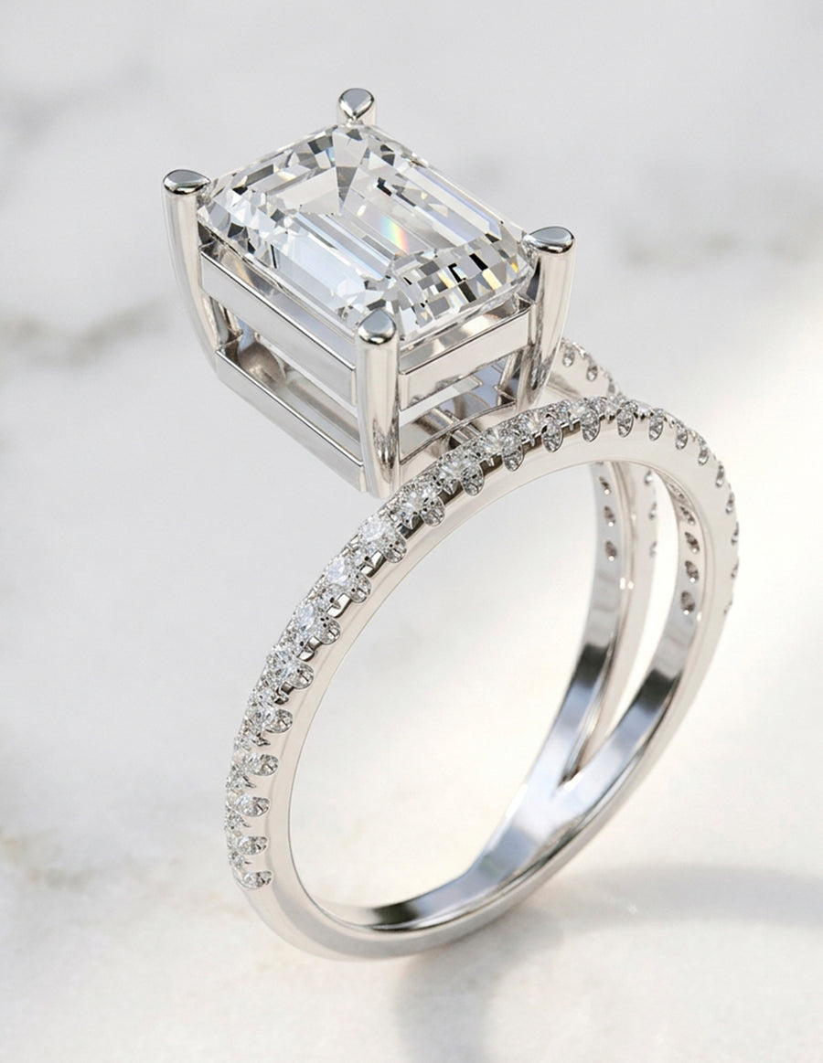 Montura para personalizar - piedras Laterales - AMORE134-EM