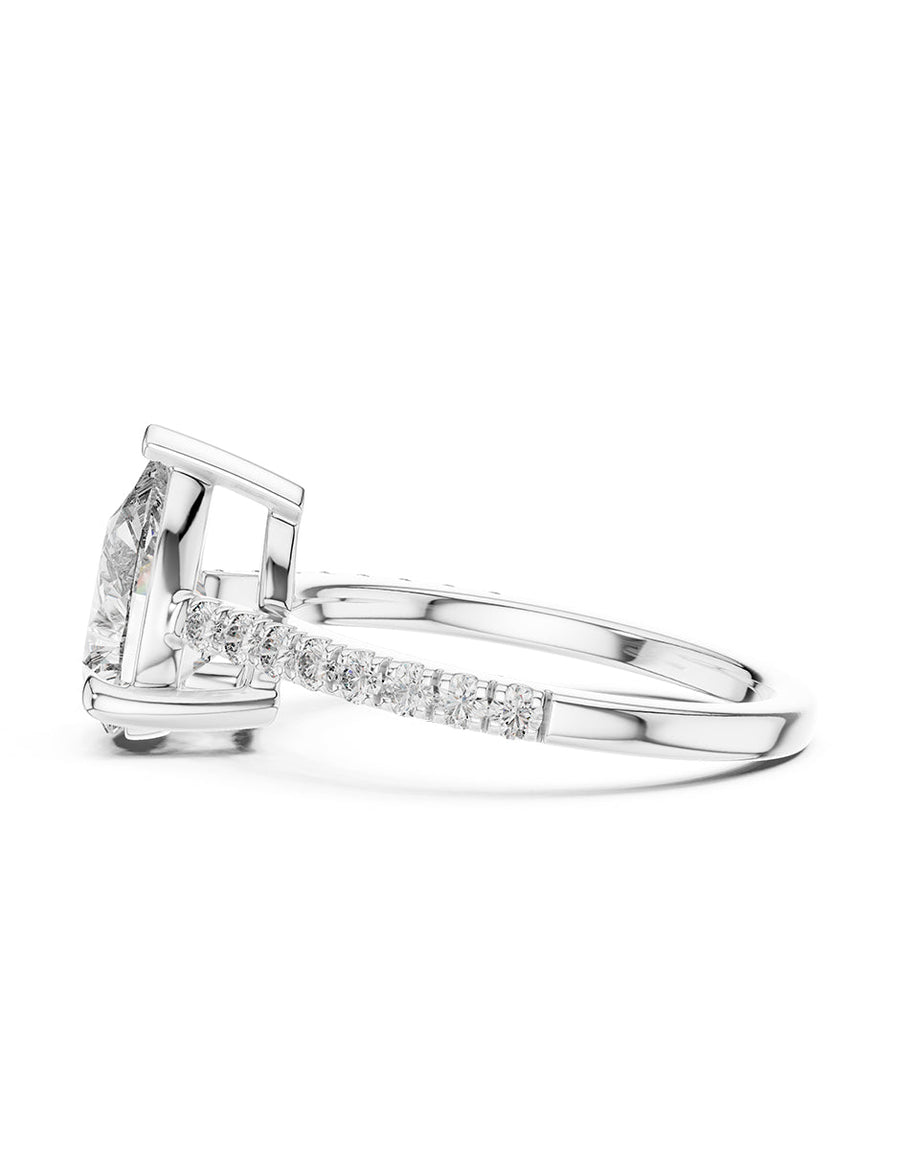 Anillo de compromiso - piedras laterales - AMORE137-PE-LG