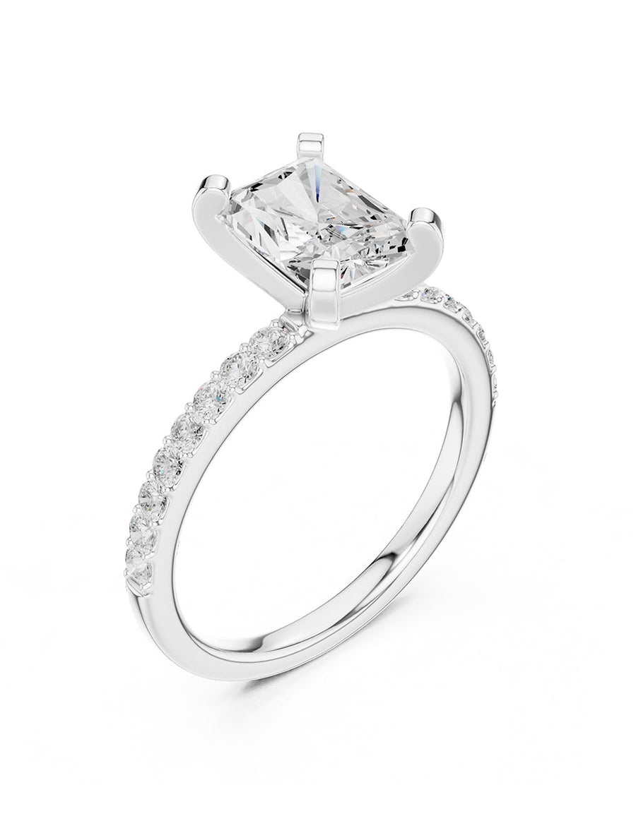 Montura para personalizar - piedras Laterales - AMORE138-RA