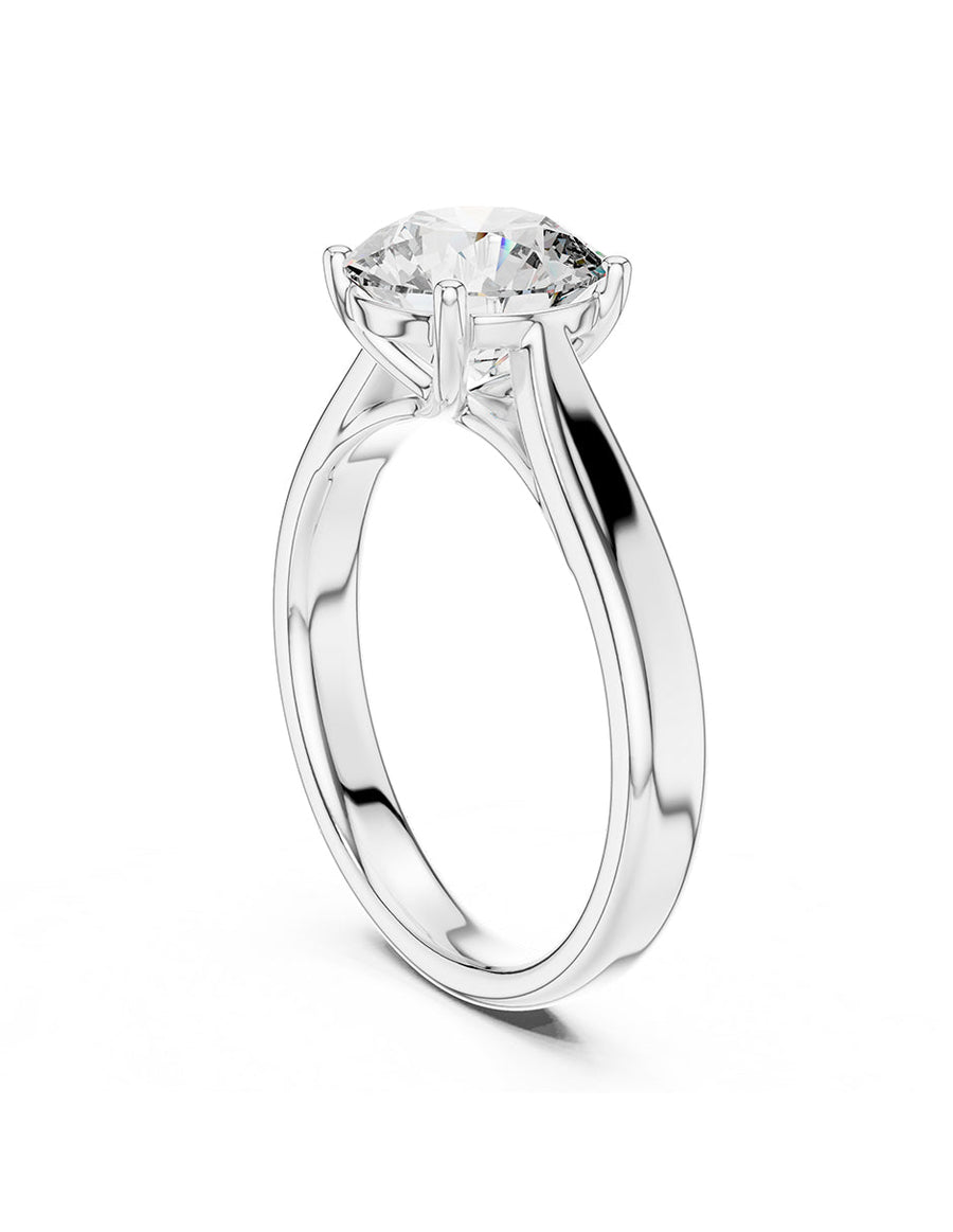 Anillo de Compromiso - solitario - AMORE14-RD-CZ