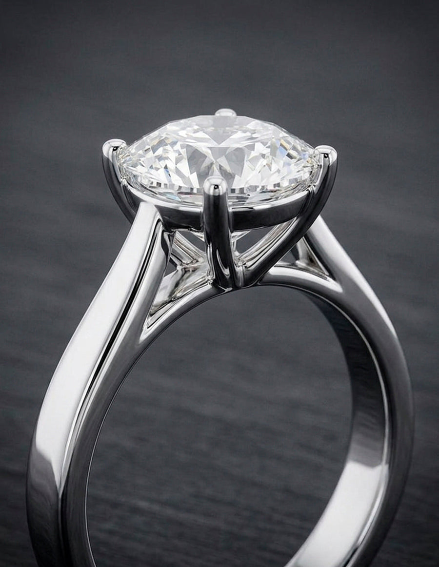 Anillo de Compromiso - solitario - AMORE14-RD-CZ