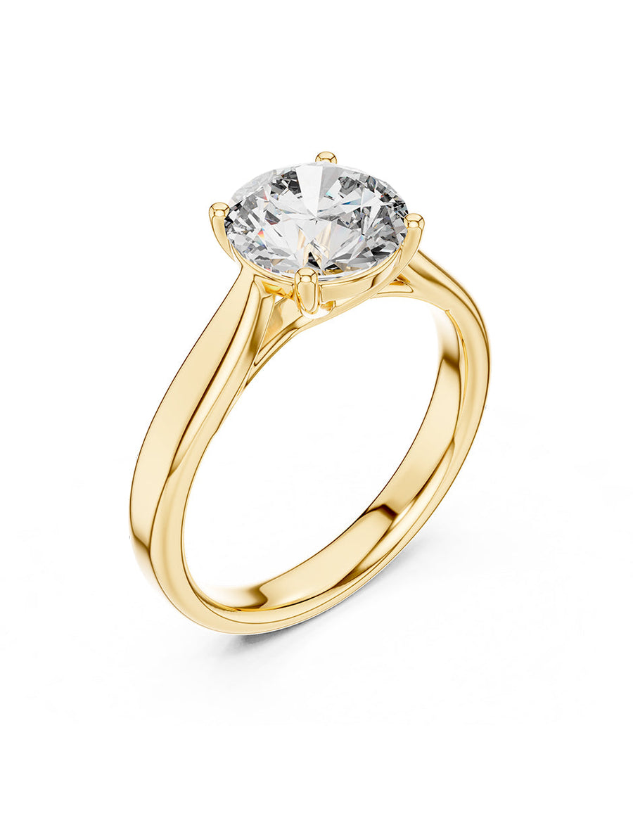 Anillo de Compromiso - solitario - AMORE14-RD-CZ