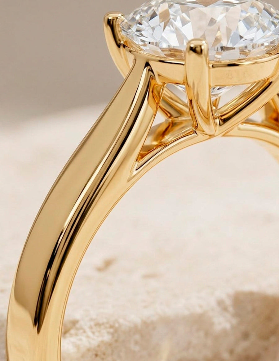 Anillo de Compromiso - solitario - AMORE14-RD-CZ