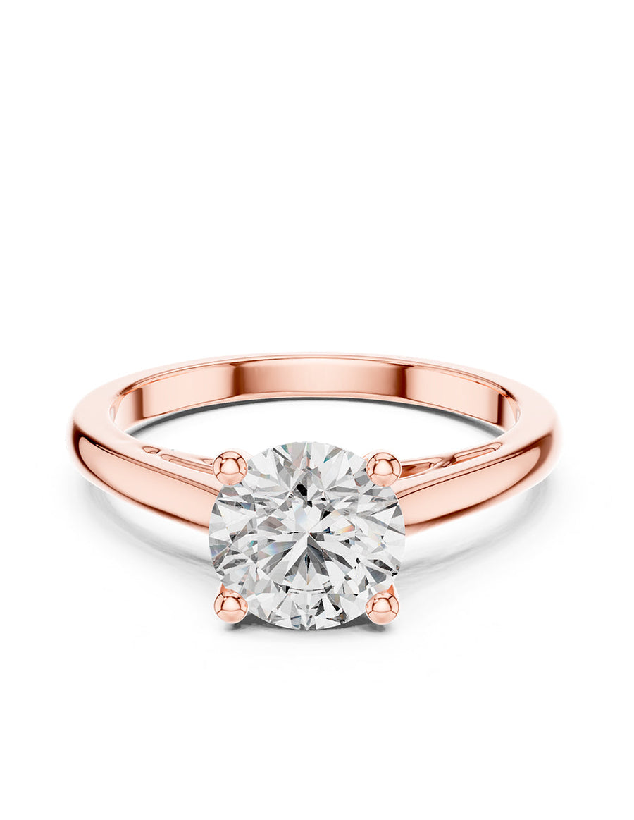 Anillo de Compromiso - solitario - AMORE15-RD-CZ