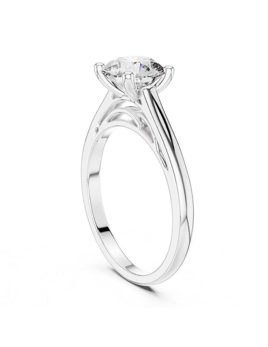 Anillo de Compromiso - solitario - AMORE15-RD-CZ