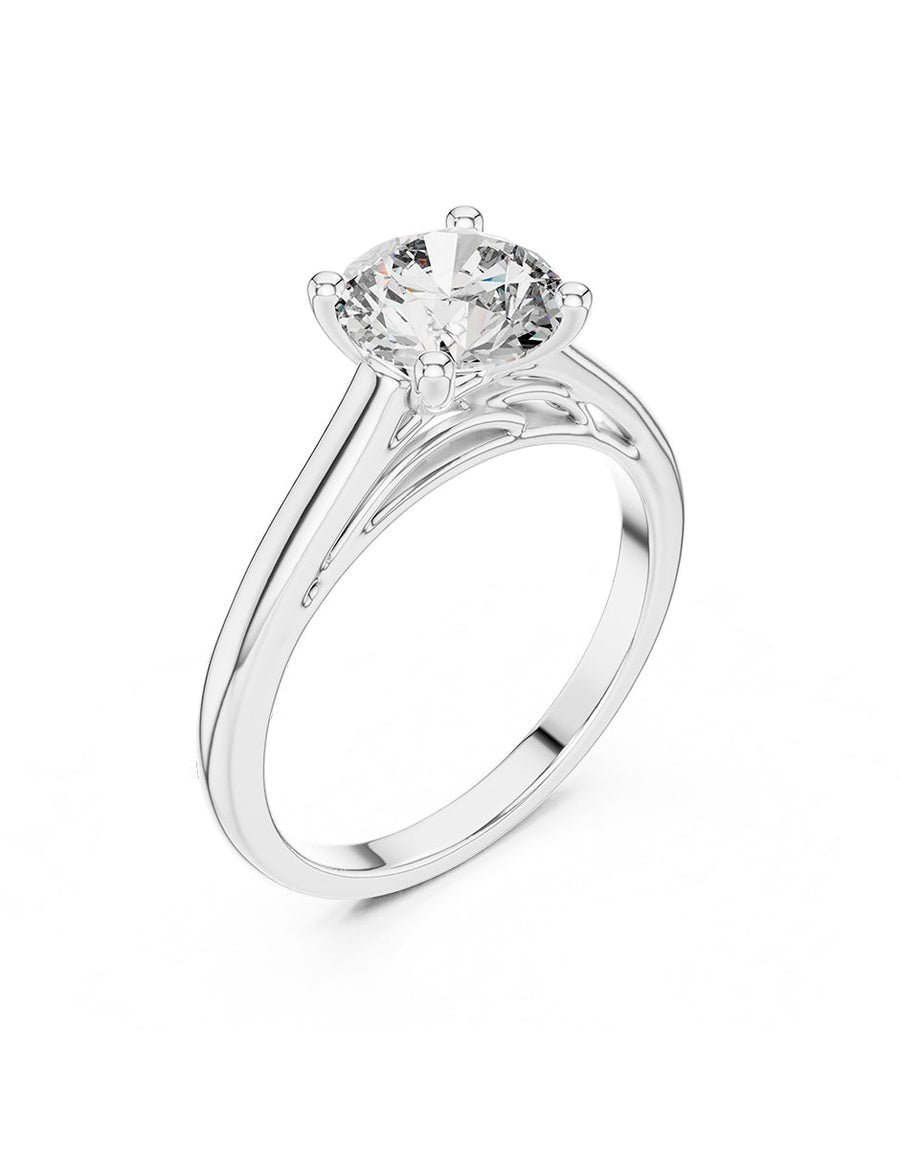 Anillo de Compromiso - solitario - AMORE15-RD-CZ