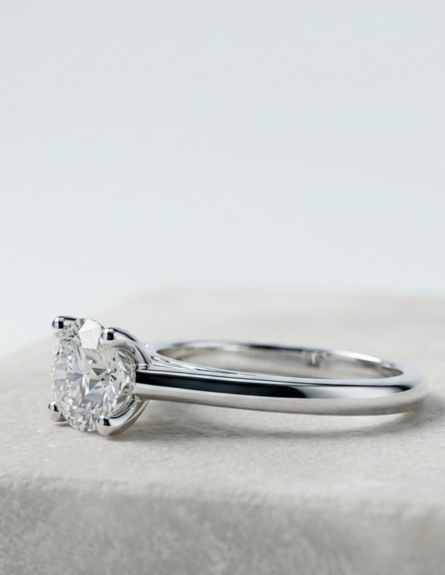 Anillo de Compromiso - solitario - AMORE15-RD-CZ