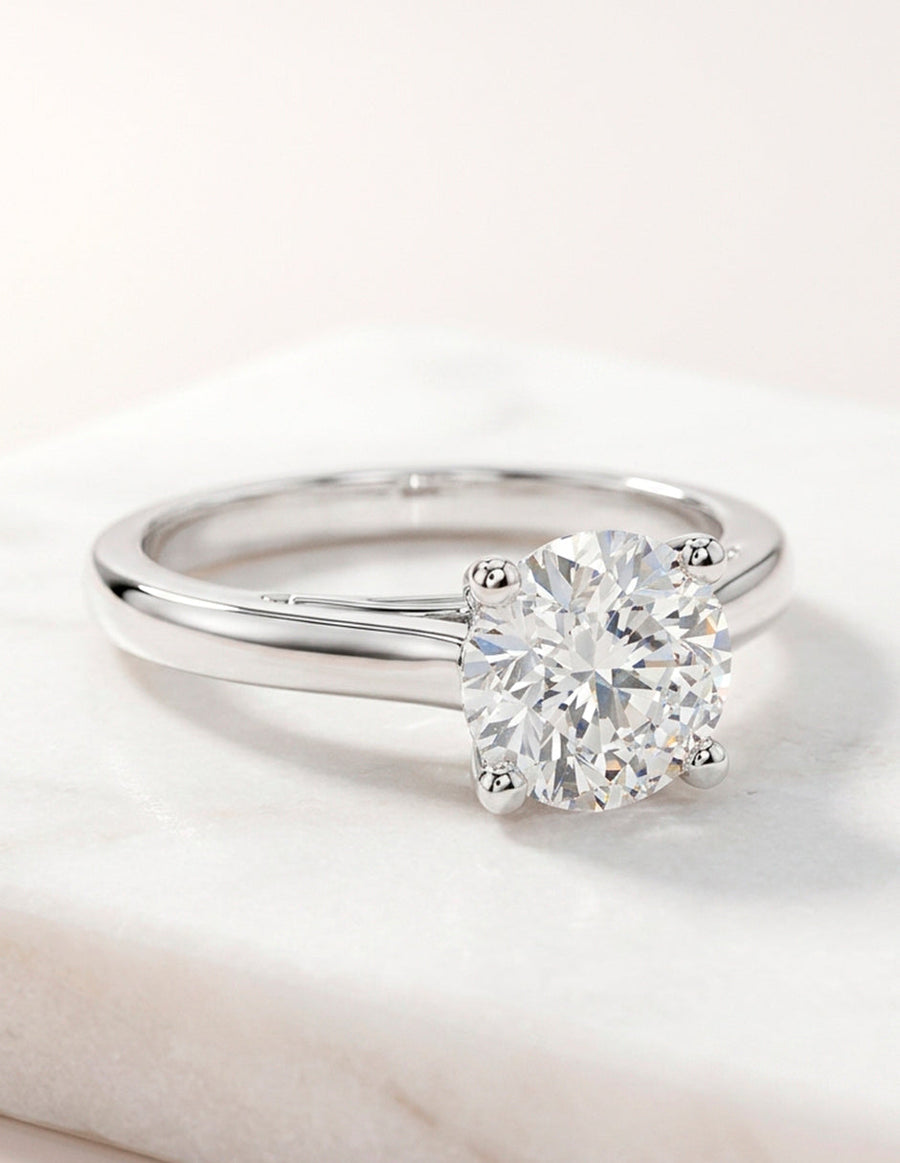 Anillo de Compromiso - solitario - AMORE15-RD-CZ