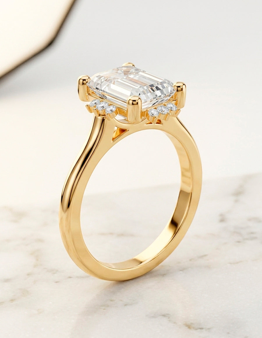 Montura para personalizar - piedras Laterales - AMORE150-EM