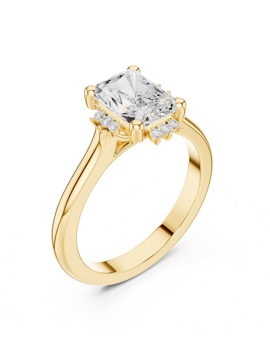 Anillo de compromiso - piedras laterales - AMORE150-RA-LG
