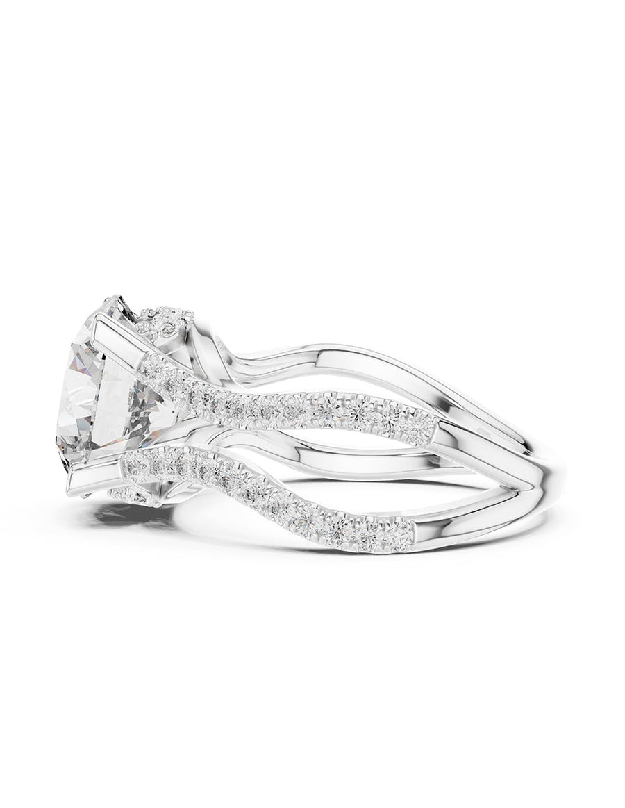Montura para personalizar - piedras Laterales - AMORE153-RD