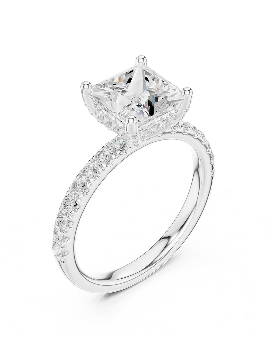 Montura para personalizar - piedras Laterales - AMORE158-PR