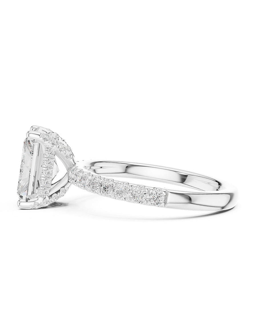 Anillo de compromiso - piedras laterales - AMORE158-RA-LG