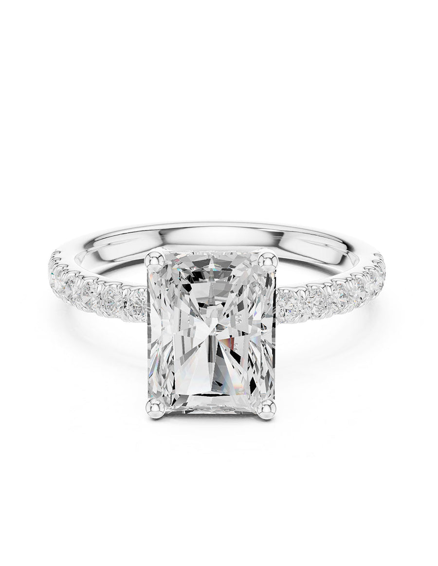 Montura para personalizar - piedras Laterales - AMORE158-RA