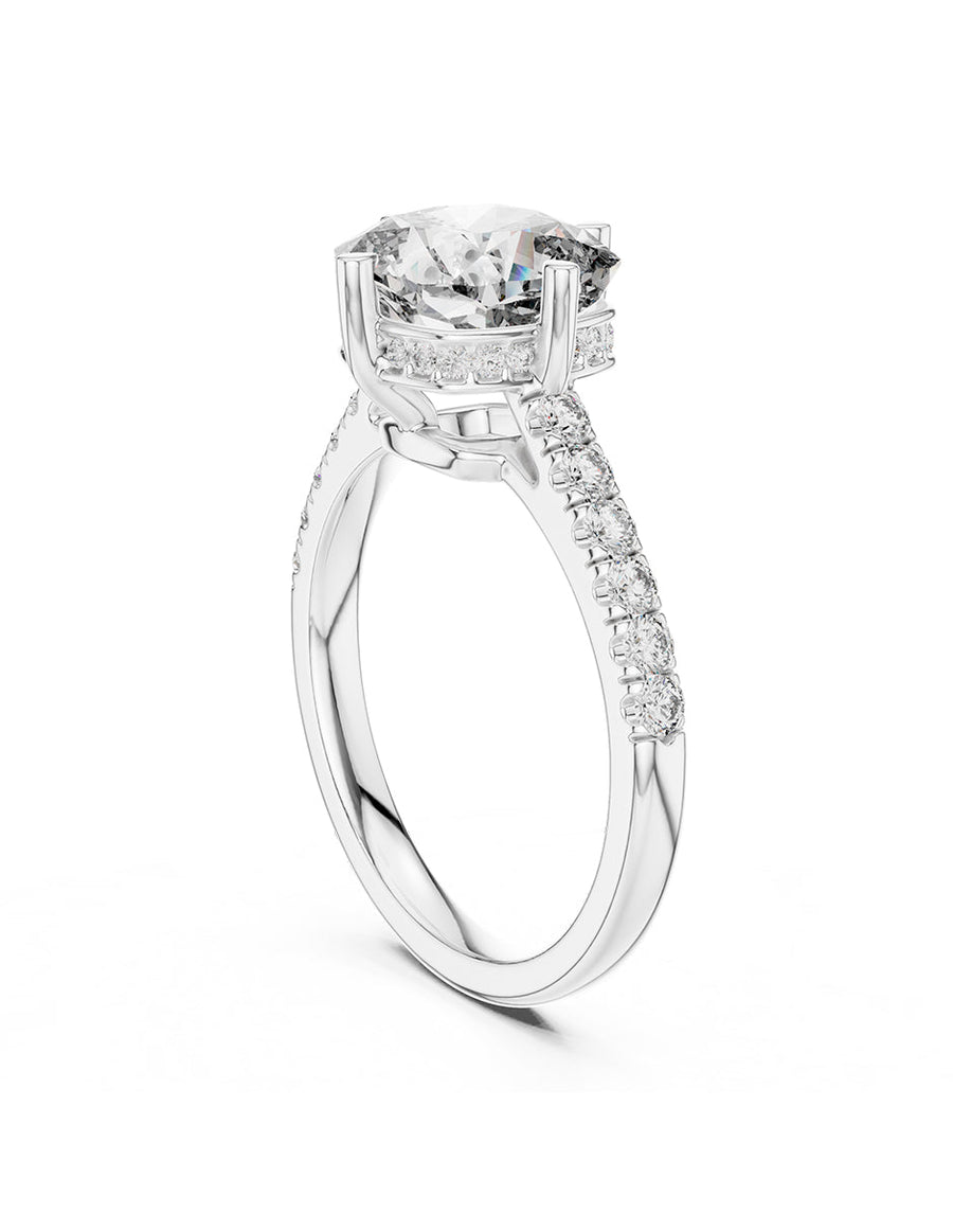 Montura para personalizar - piedras Laterales - AMORE159-CU