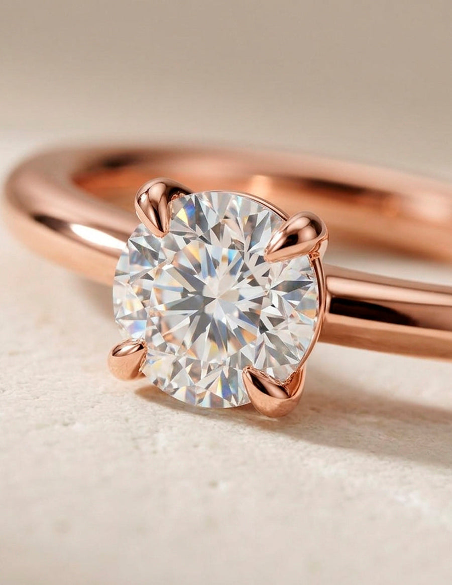 Anillo de Compromiso - solitario - AMORE16-RD-CZ
