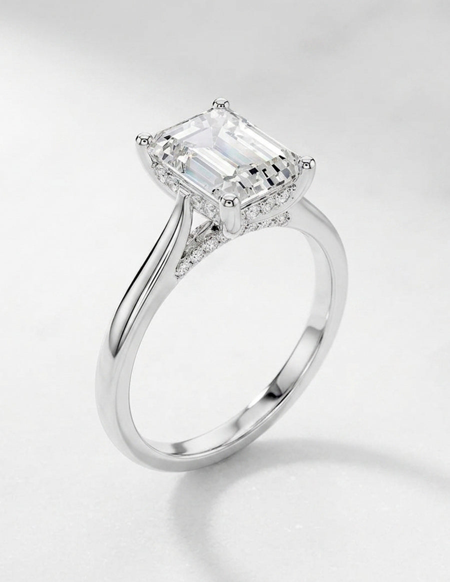 Montura para personalizar - piedras Laterales - AMORE160-EM