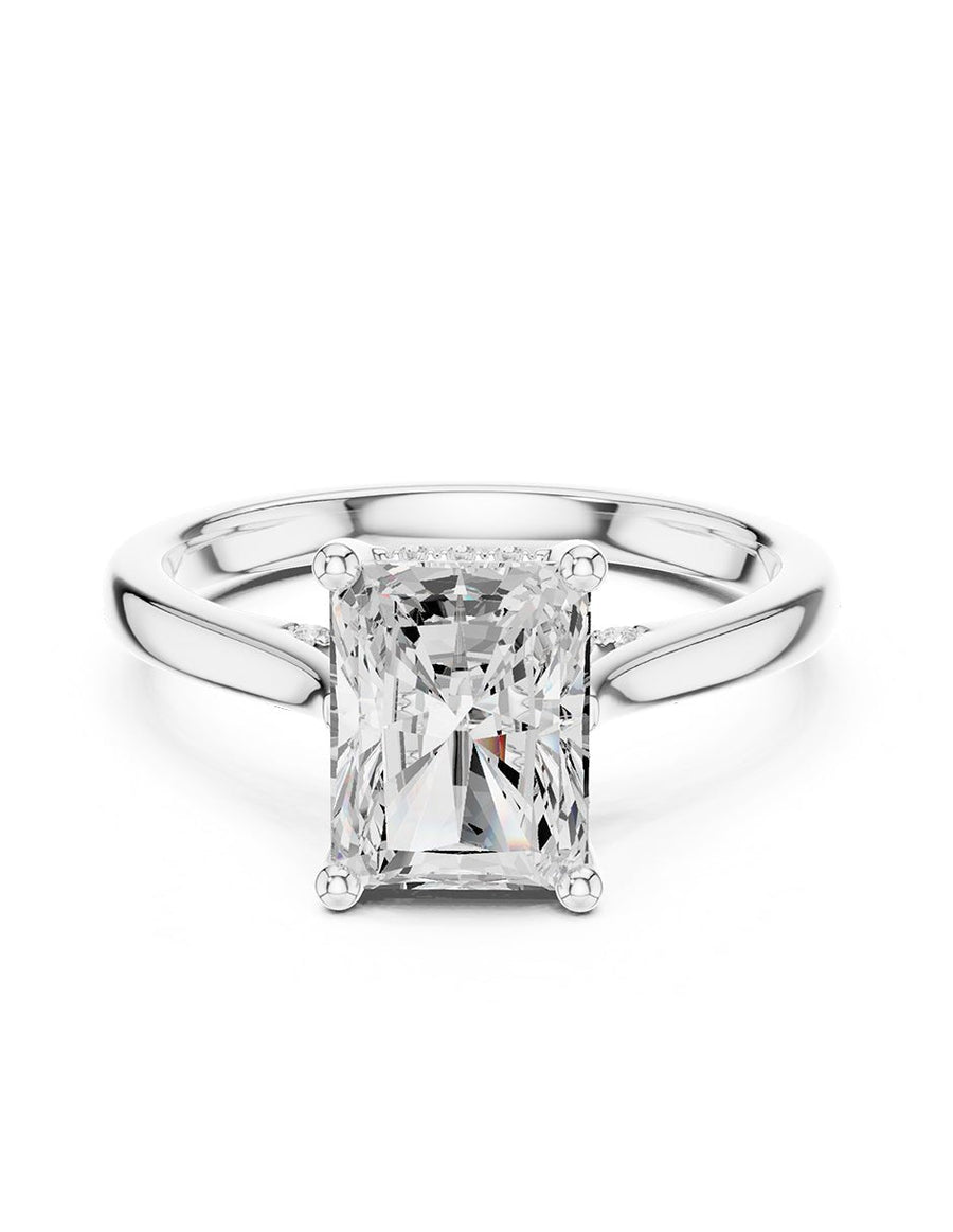 Anillo de compromiso - piedras laterales - AMORE160-RA-LG