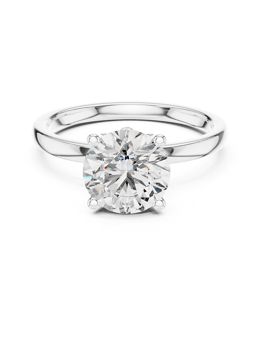 Anillo de compromiso - piedras laterales - AMORE167-RD-LG