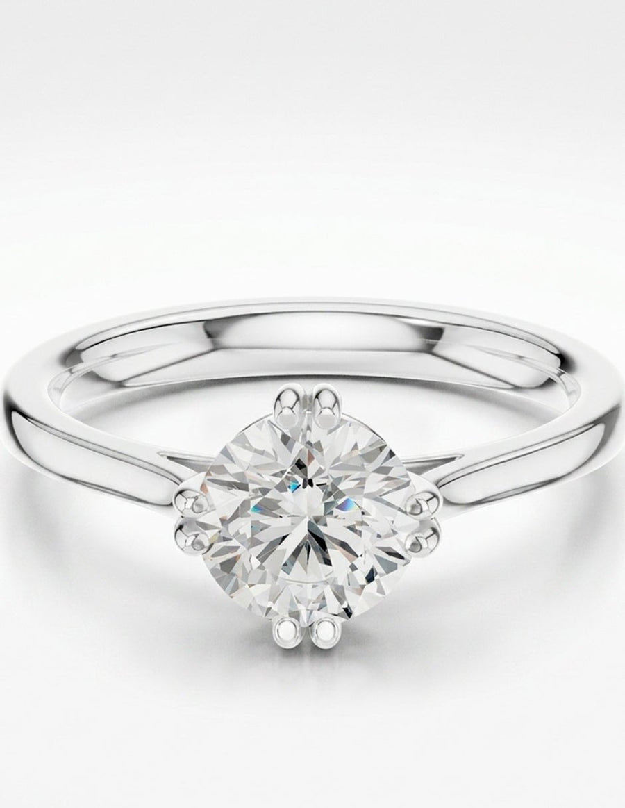 Anillo de Compromiso - solitario - AMORE17-RD-CZ