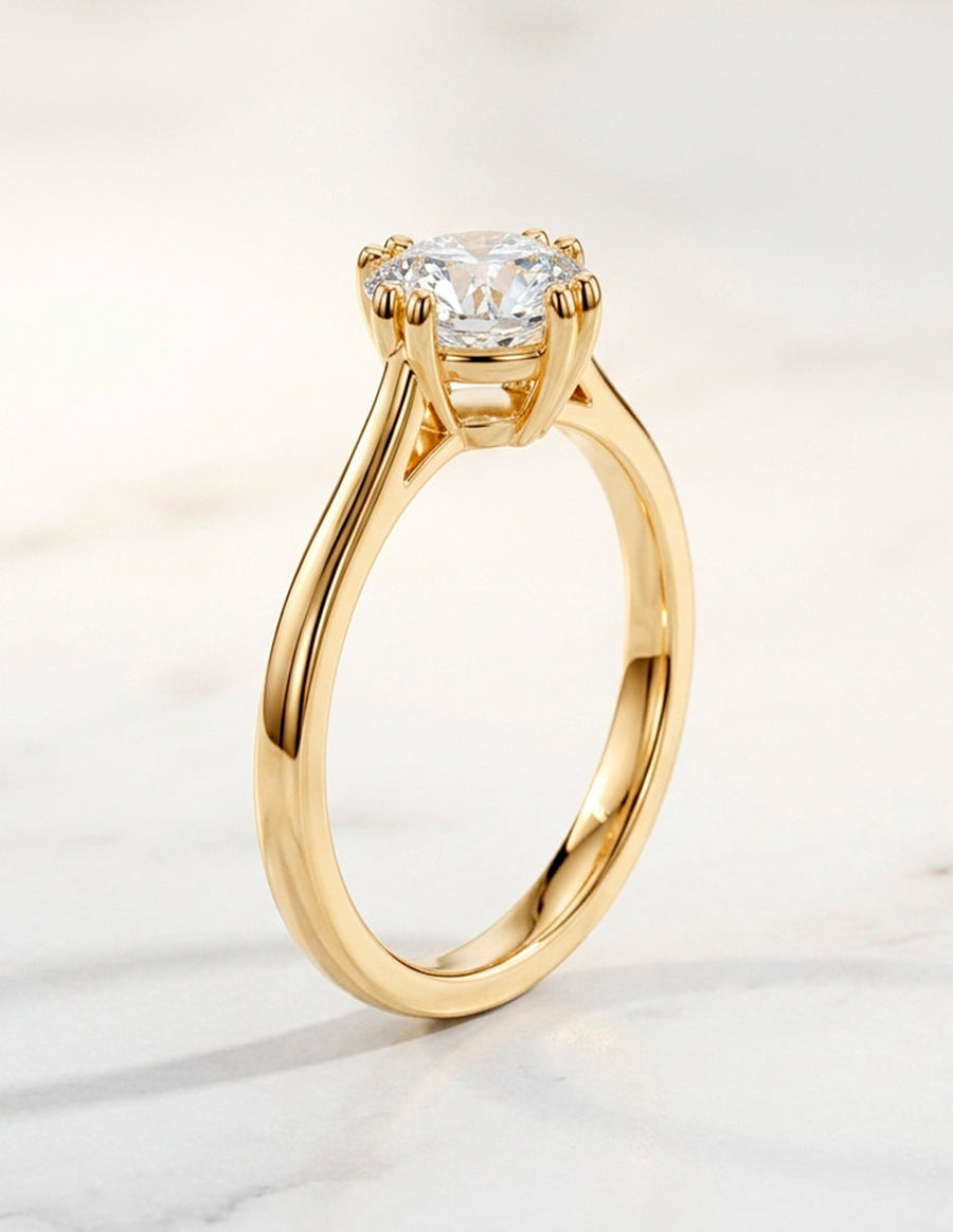 Anillo de Compromiso - solitario - AMORE17-RD-CZ