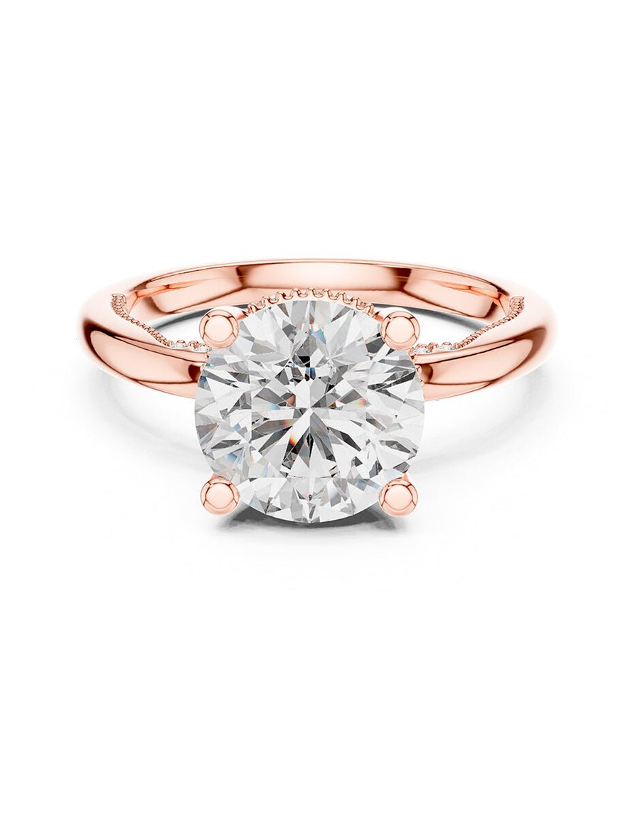 Anillo de compromiso - piedras laterales - AMORE170-RD-LG