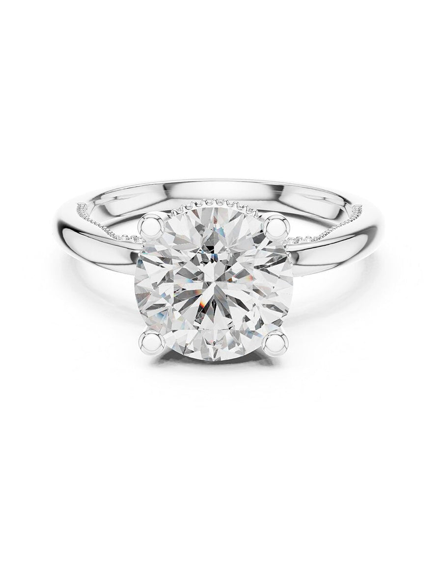 Anillo de compromiso - piedras laterales - AMORE170-RD-LG