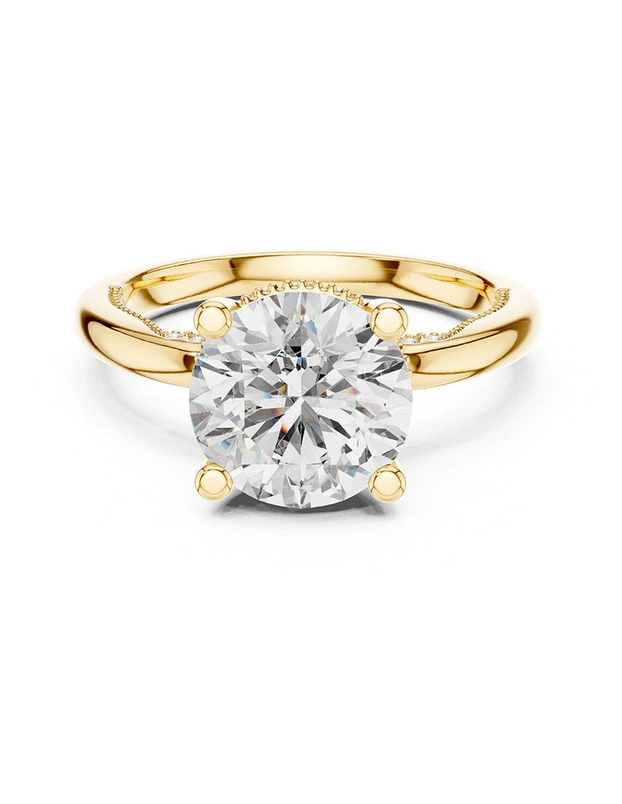 Anillo de compromiso - piedras laterales - AMORE170-RD-LG