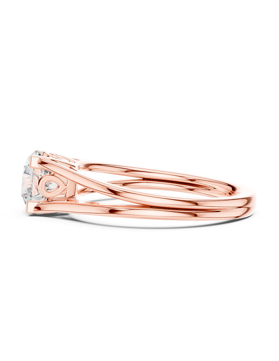Anillo de Compromiso - solitario - AMORE18-RD-CZ