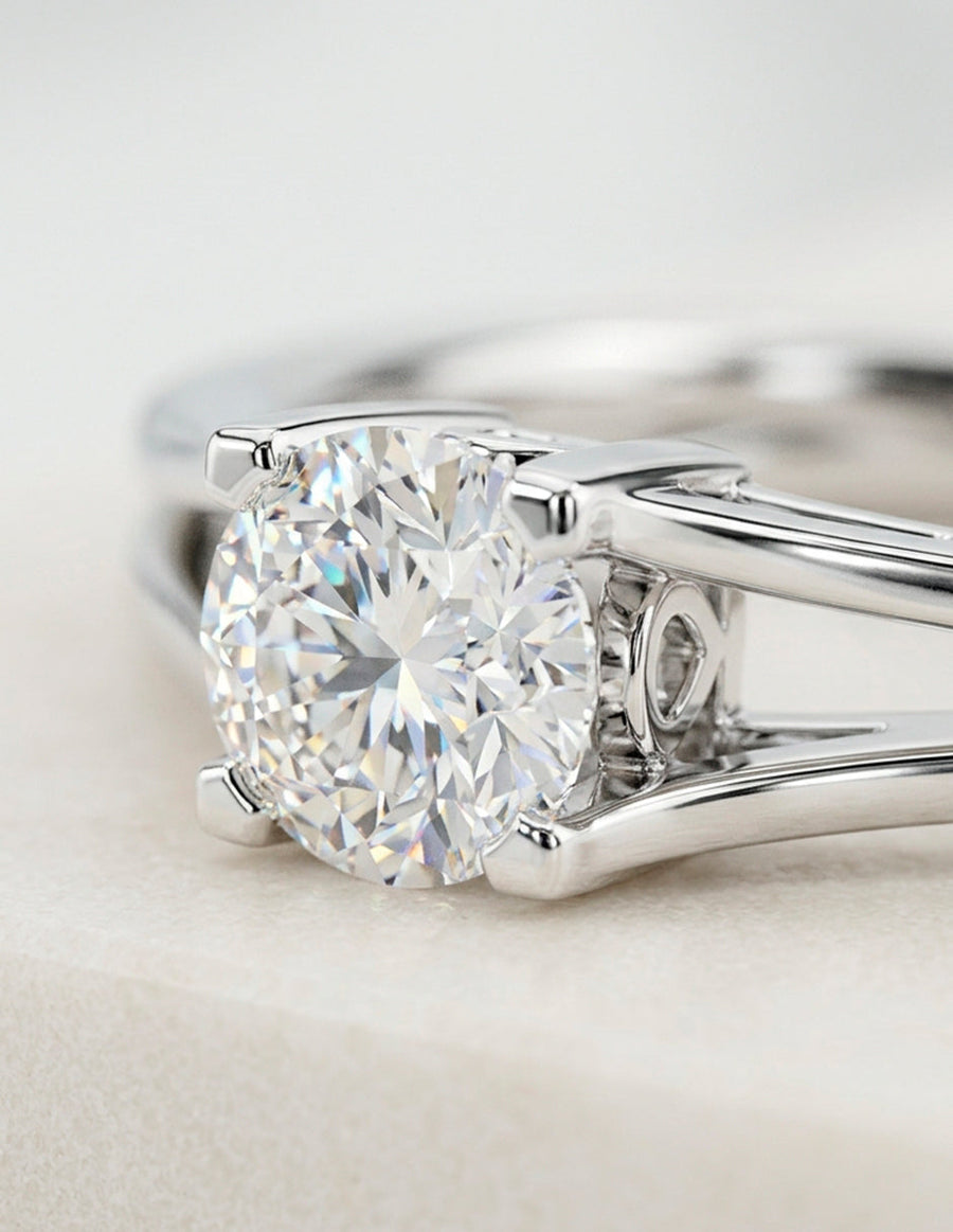Anillo de Compromiso - solitario - AMORE18-RD-CZ