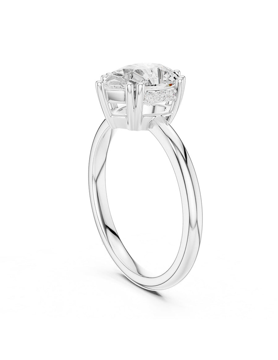 Anillo de compromiso - piedras laterales - AMORE186-PE-LG