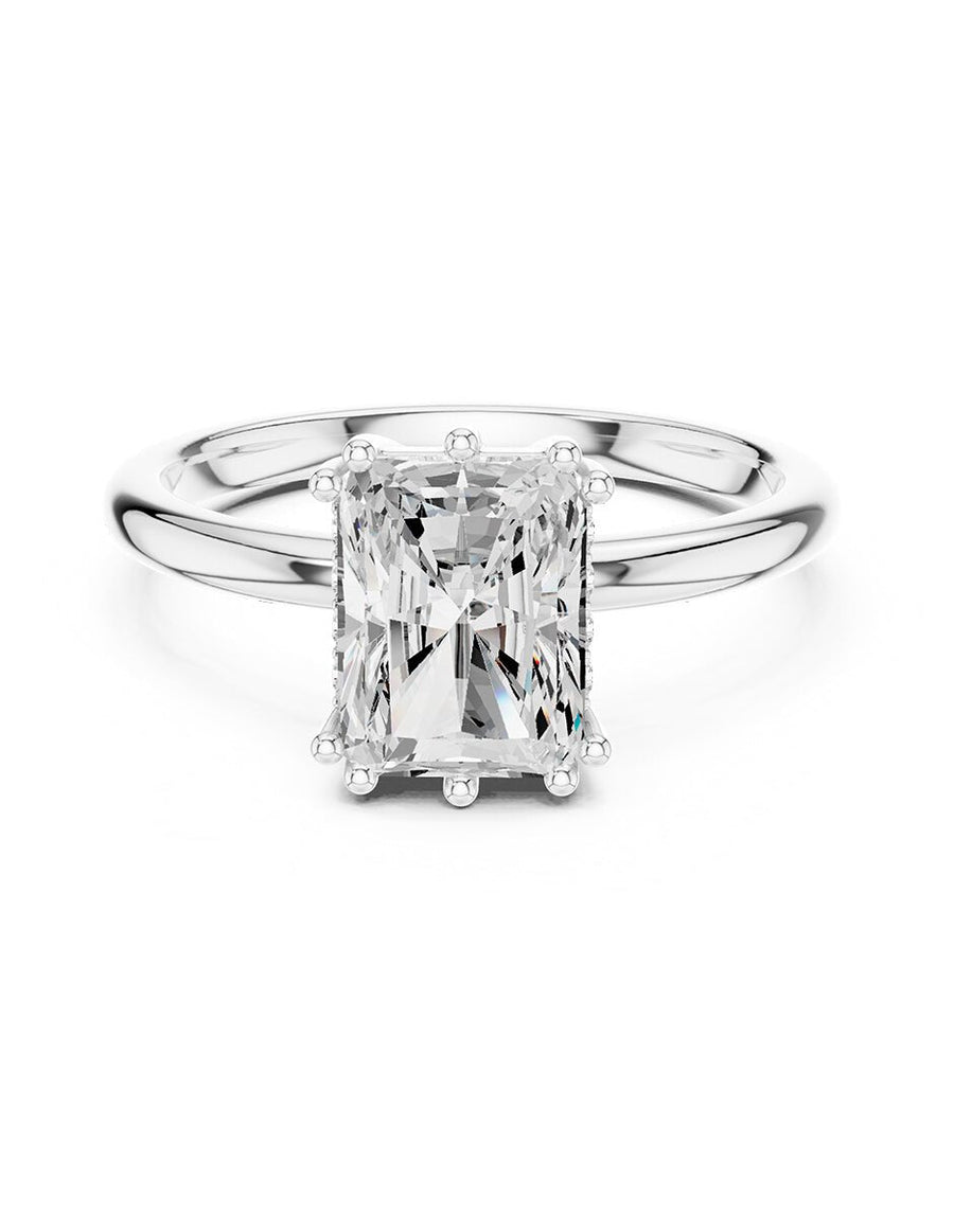 Anillo de compromiso - piedras laterales - AMORE186-RA-LG