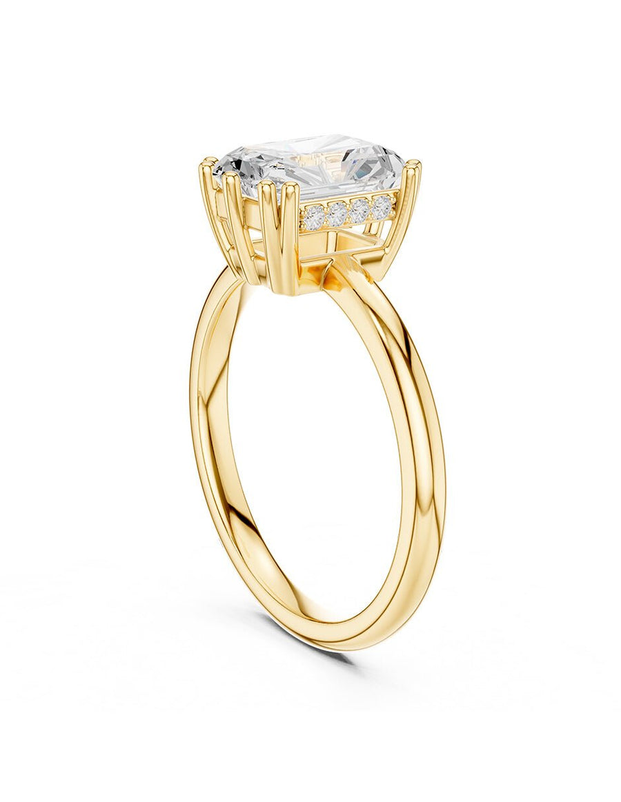 Anillo de compromiso - piedras laterales - AMORE186-RA-LG