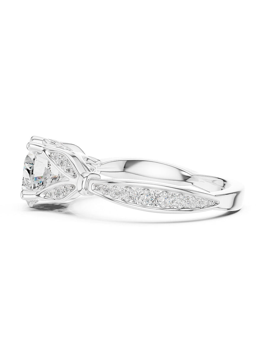 Anillo de compromiso - piedras laterales - AMORE188-HE-LG