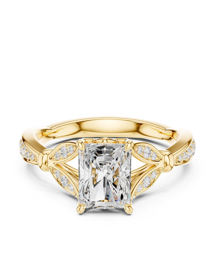 Anillo de compromiso - piedras laterales - AMORE188-RA-LG