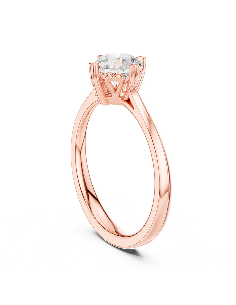 Anillo de Compromiso - solitario - AMORE19-RD-CZ