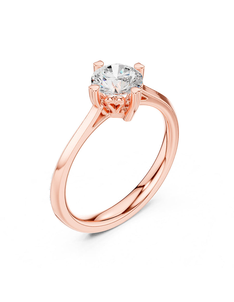 Anillo de Compromiso - solitario - AMORE19-RD-CZ
