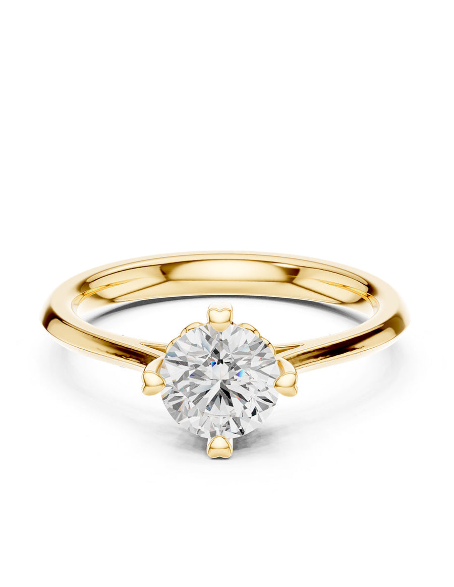 Anillo de Compromiso - solitario - AMORE19-RD-CZ