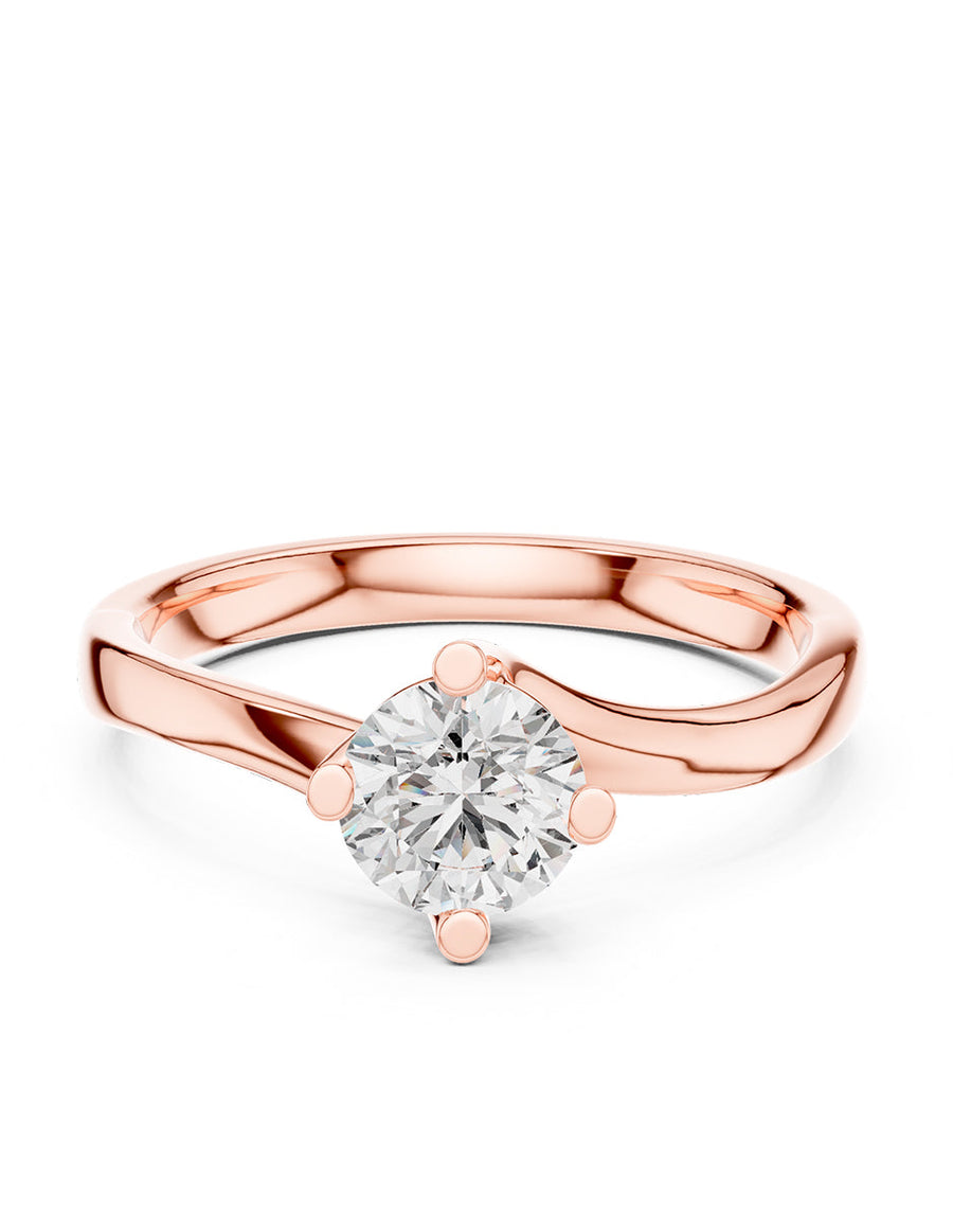 Anillo de Compromiso - solitario - AMORE2-RD-CZ