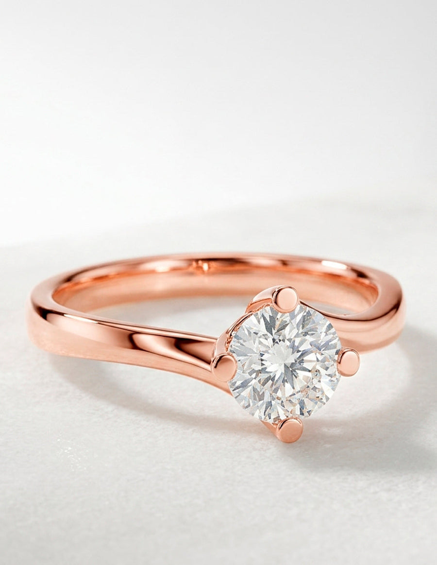 Anillo de Compromiso - solitario - AMORE2-RD-CZ