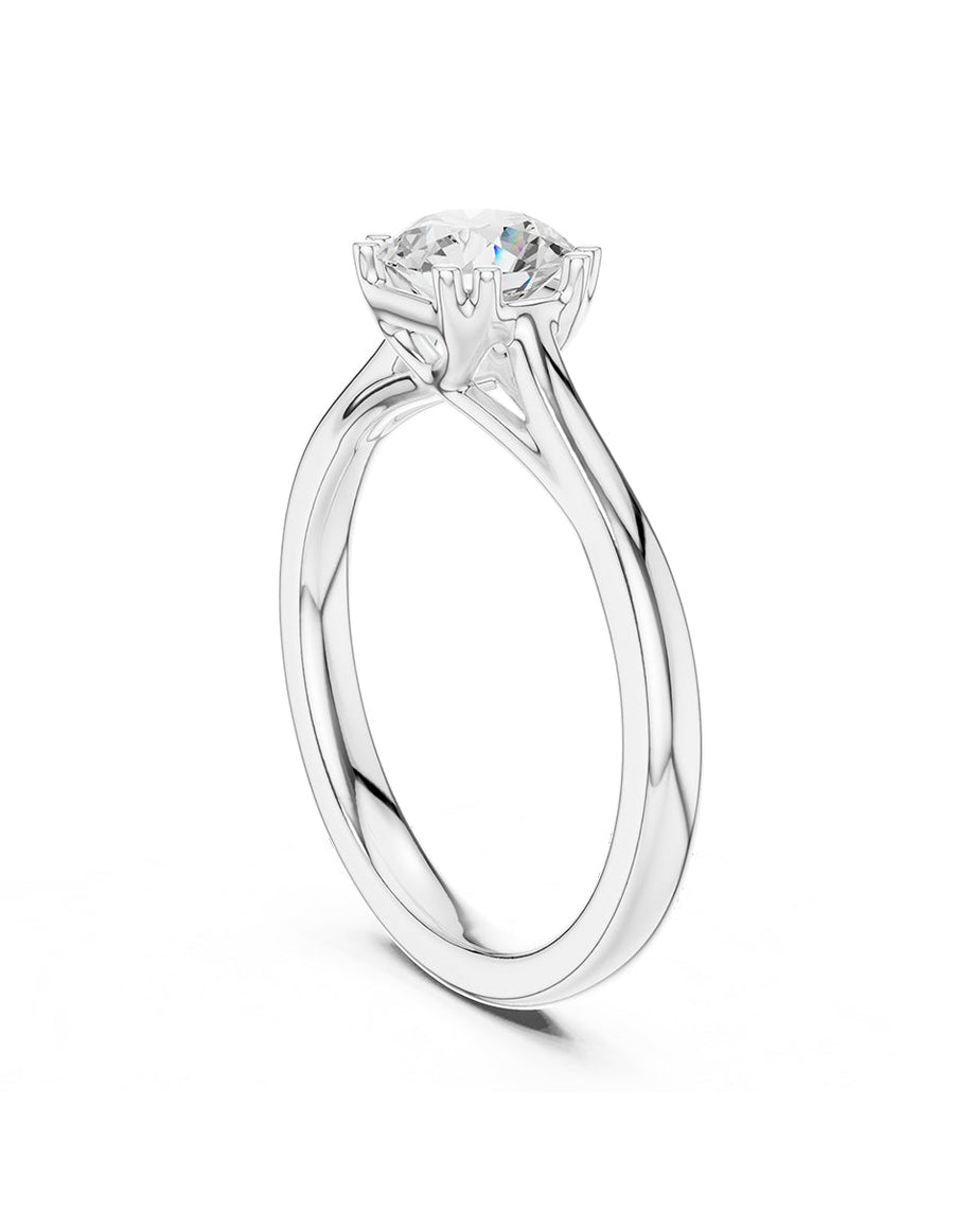 Anillo de Compromiso - solitario - AMORE20-RD-CZ