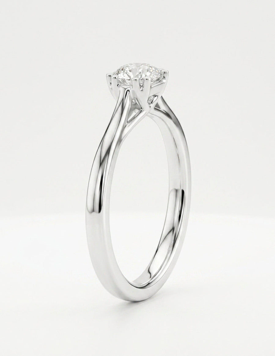 Anillo de Compromiso - solitario - AMORE20-RD-CZ