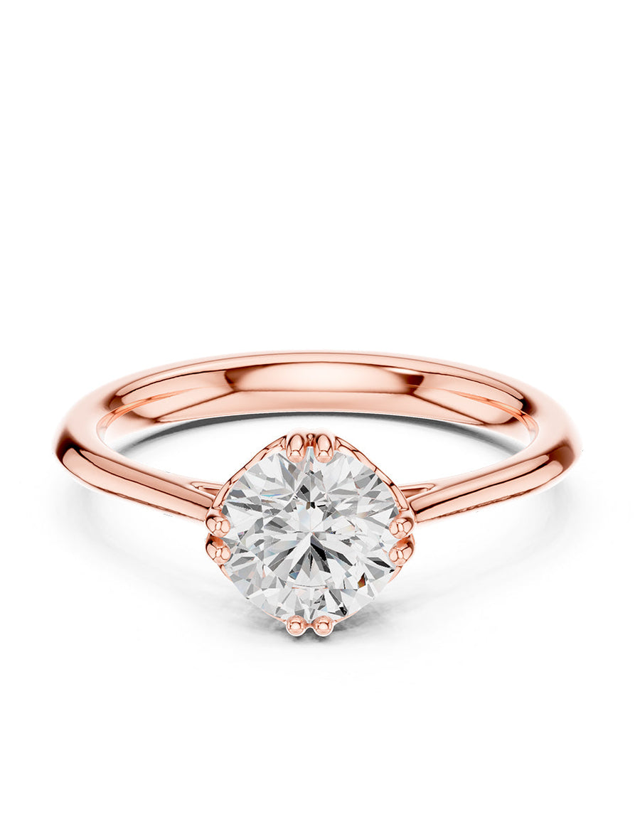 Anillo de Compromiso - solitario - AMORE21-RD-CZ